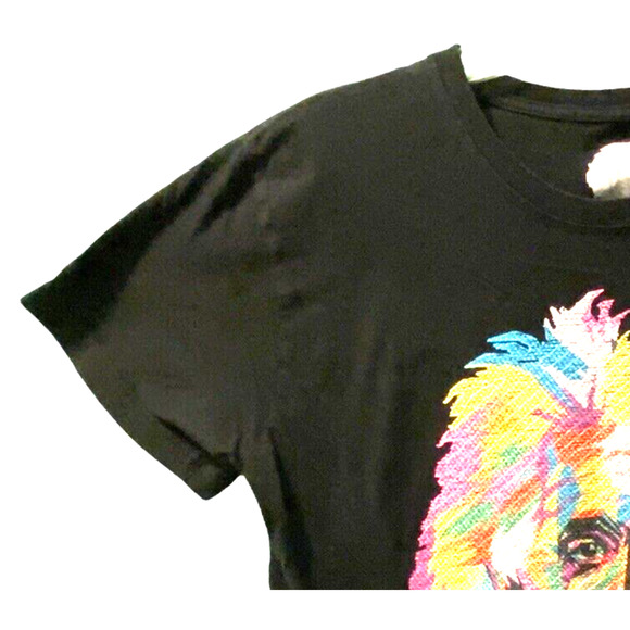 Albert‎ Einstein Bio World T-shirt Black Rainbow Einstein Size Medium Cotton - Picture 3 of 6